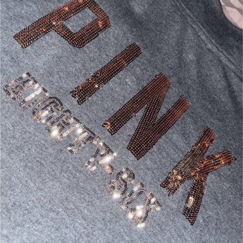 Victoria's Secret PINK Sequin Logo Sweatshirt